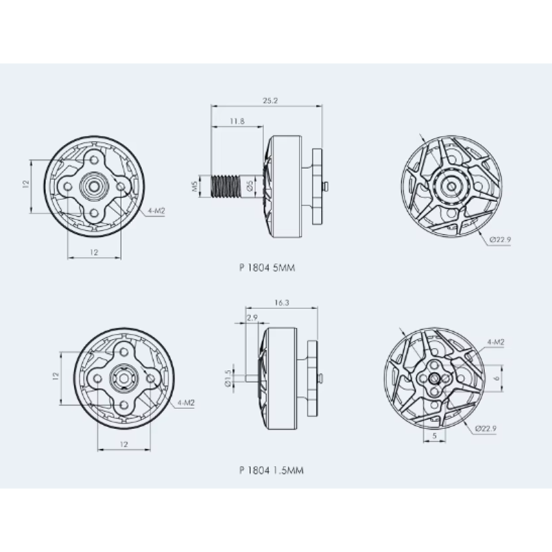 T-MOTOR P1804 2400KV 3400KV 4S - đánh giá và giá Foxeer Reaper Extreme 2.5W Vtx